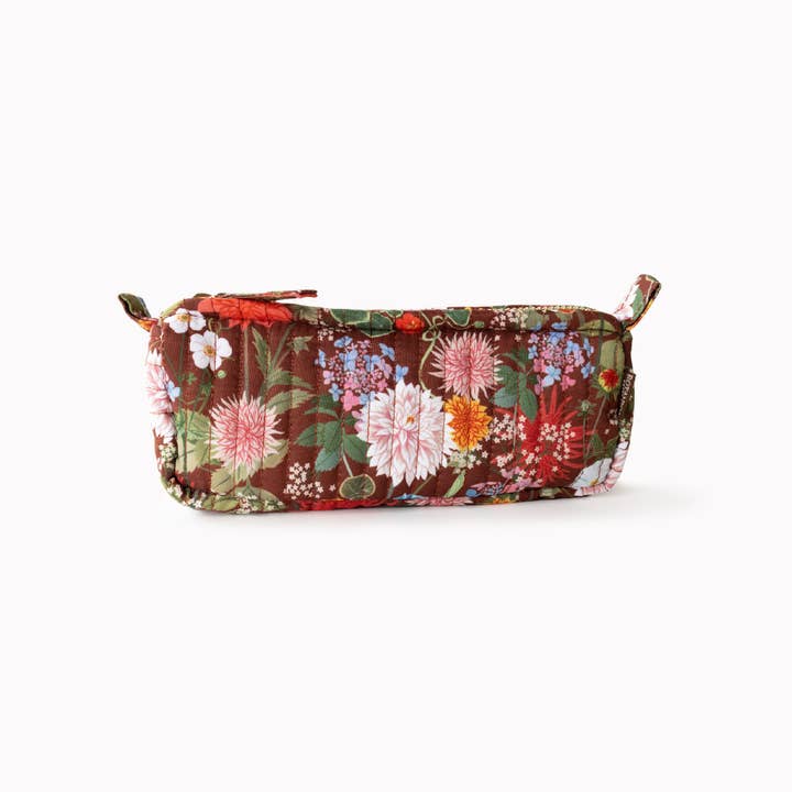 Botanica Paper Co. - Wholesale Pencil case/pouch - RUSSET | Cotton Quilted Pencil Pouch