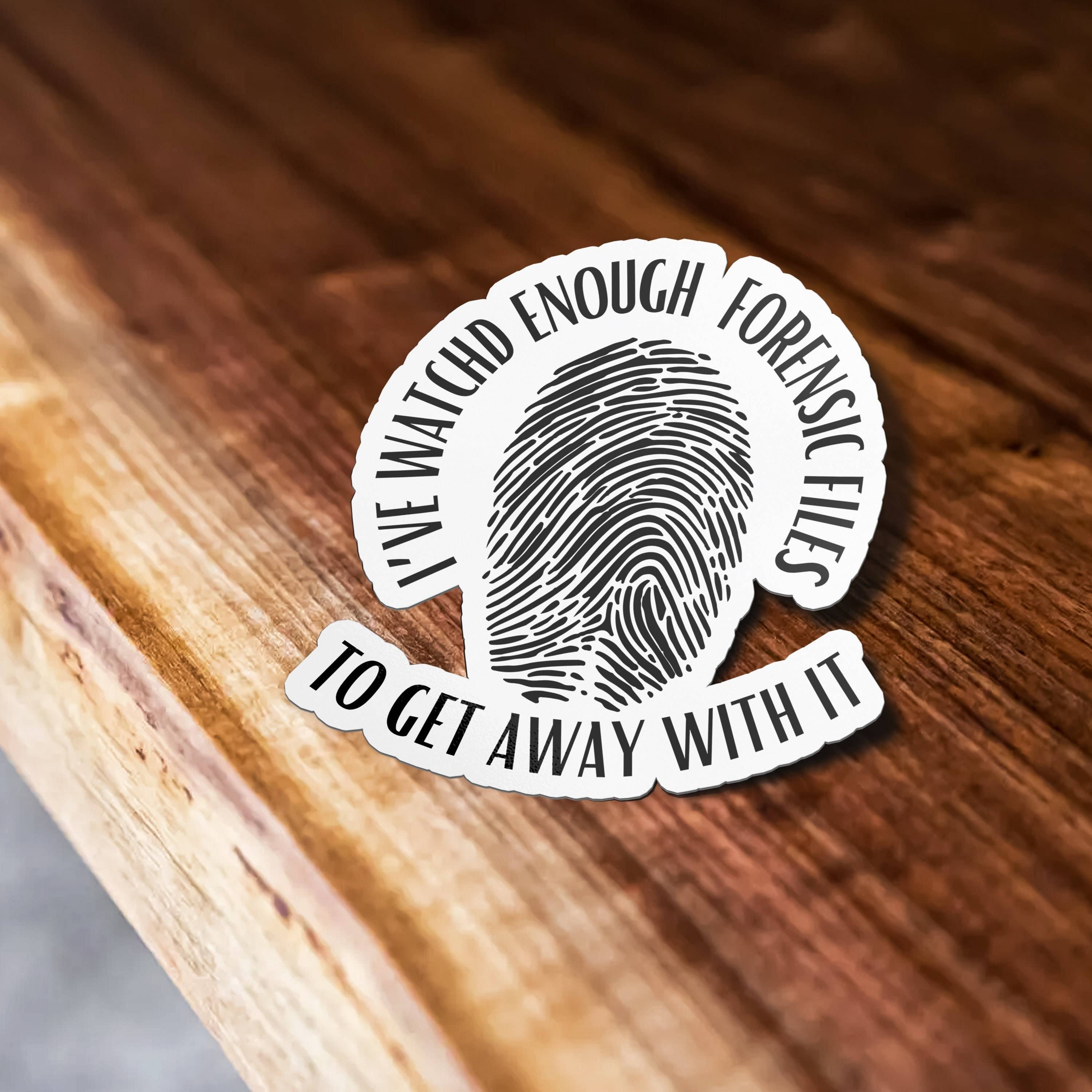 Sticker Bull - Vente Autocollant - Autocollant J'ai regardé assez de fichiers judiciaires - True Crime - Autocollant True Crime - Autocollant Crime - Autocollant Meme - Autocollant Forensic Files1