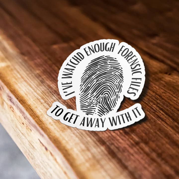 Sticker Bull - Vente Autocollant - Autocollant J'ai regardé assez de fichiers judiciaires - True Crime - Autocollant True Crime - Autocollant Crime - Autocollant Meme - Autocollant Forensic Files1