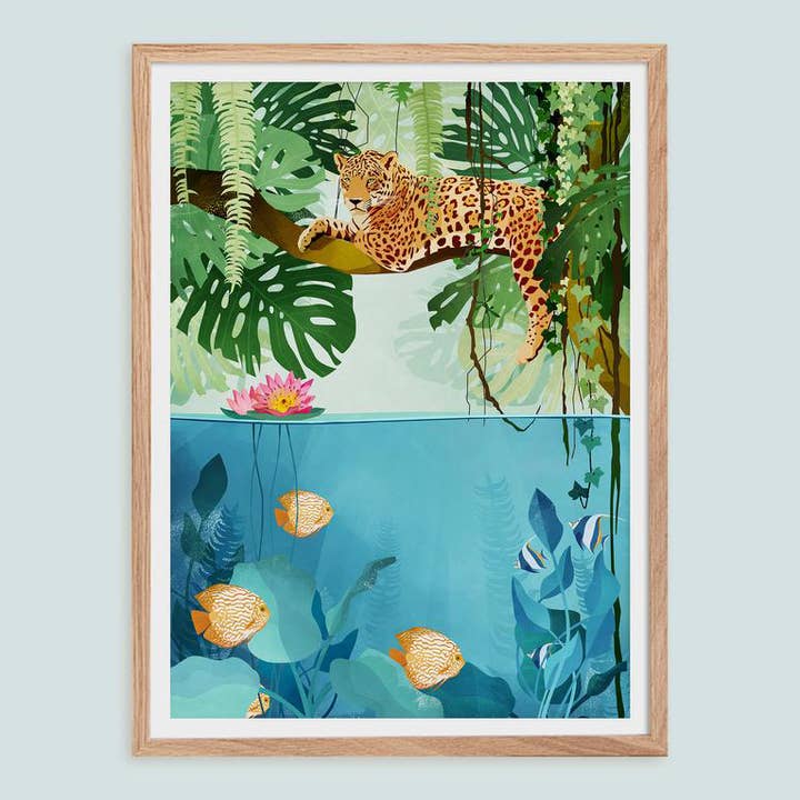 Plakat - Velkommen til junglen for engroshandel hos Goed Blauw