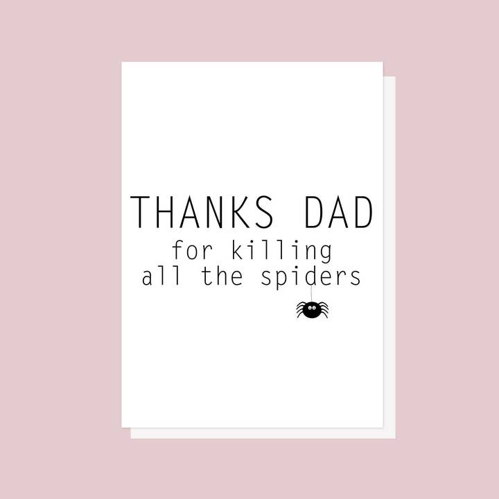 Carte pour papa - Carte Spider pour la vente par SnaptureThis