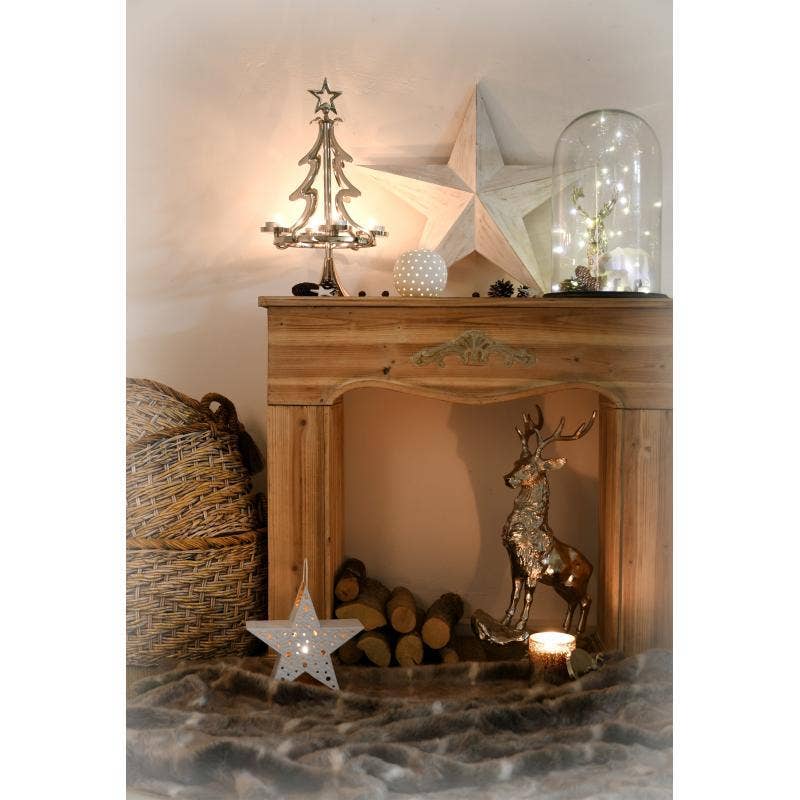 Aubry Gaspard - Wholesale Fireplace Screen - Natural pine fireplace mantel1