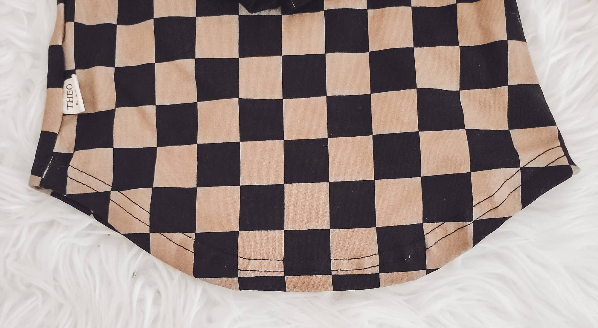 Rufflеѕ & Bоwtіеѕ - Affordable Boys & Girls Clothing - Wholesale Sleepwear Set - Kids - Unisex Toddler Kids 2 Piece Jogger Set - Black & Brown Check4