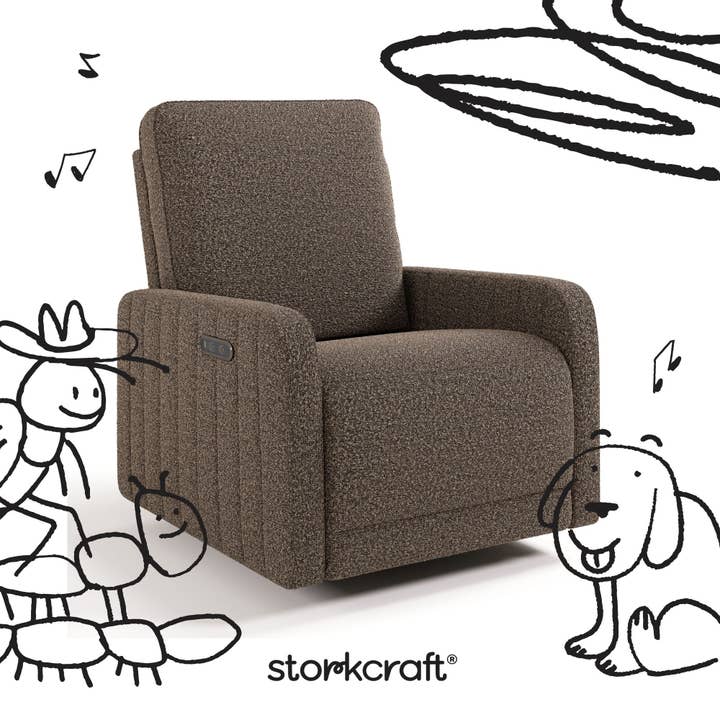 Storkcraft - Wholesale Chair - Storkcraft® Kyoto Deluxe Extra-Wide Nursery Power Recliner Swivel Glider39