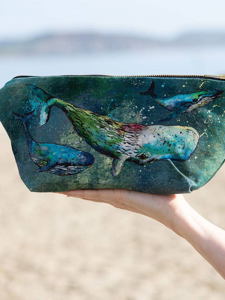 Borsa cosmetica Whale per la vendita all'ingrosso da parte di Dollyhotdogs