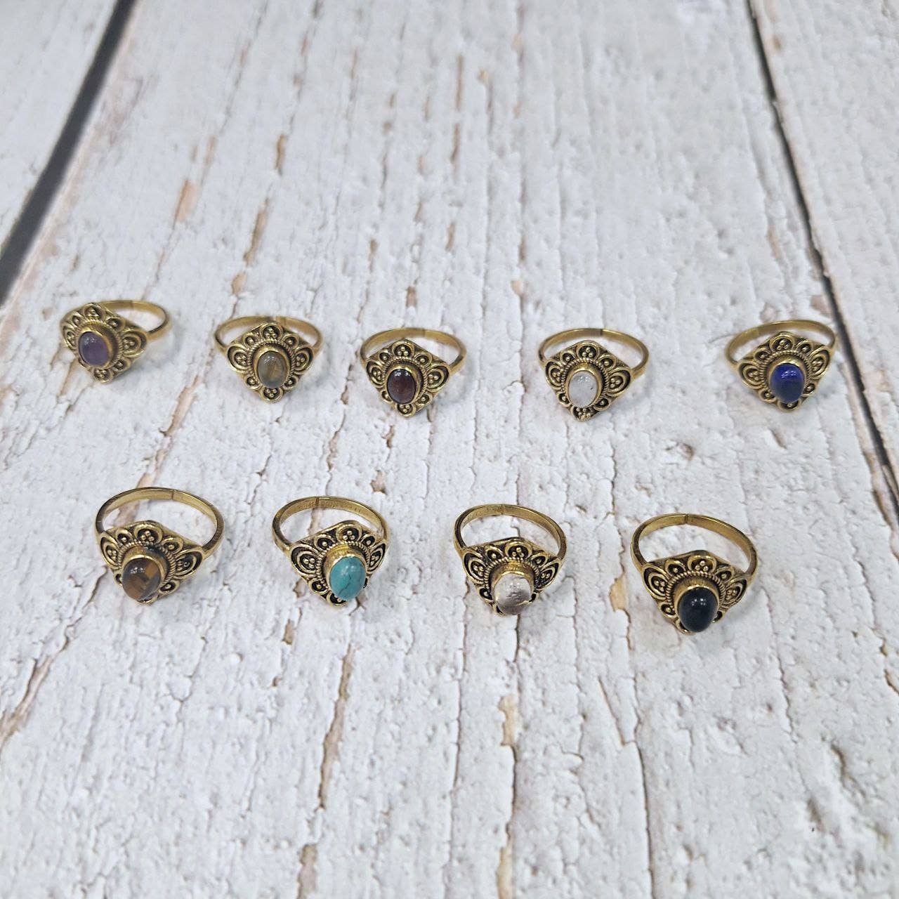 Hecho a mano - Wholesale Single Stone/Solitaire Ring - Assortment of rings19