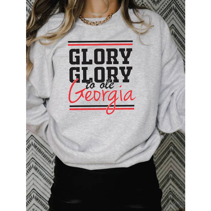 Simply You Customs - Wholesale Graphic Sweatshirt - Women's - Glory Glory To Ole Georgia Sweatshirt