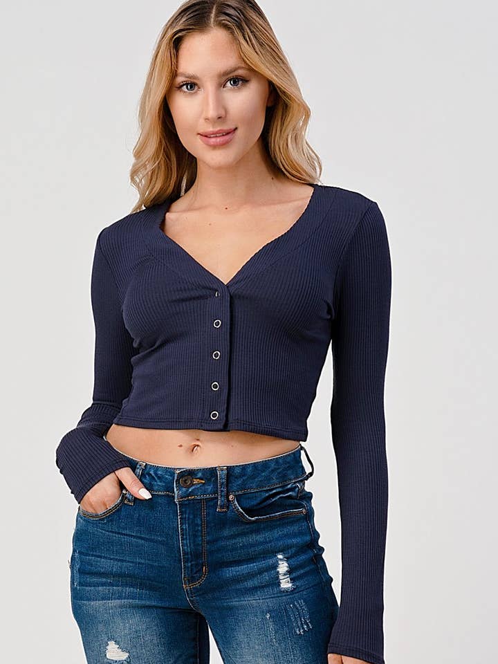 CROPPED CARDIGAN TOP for wholesale by Hashttag
