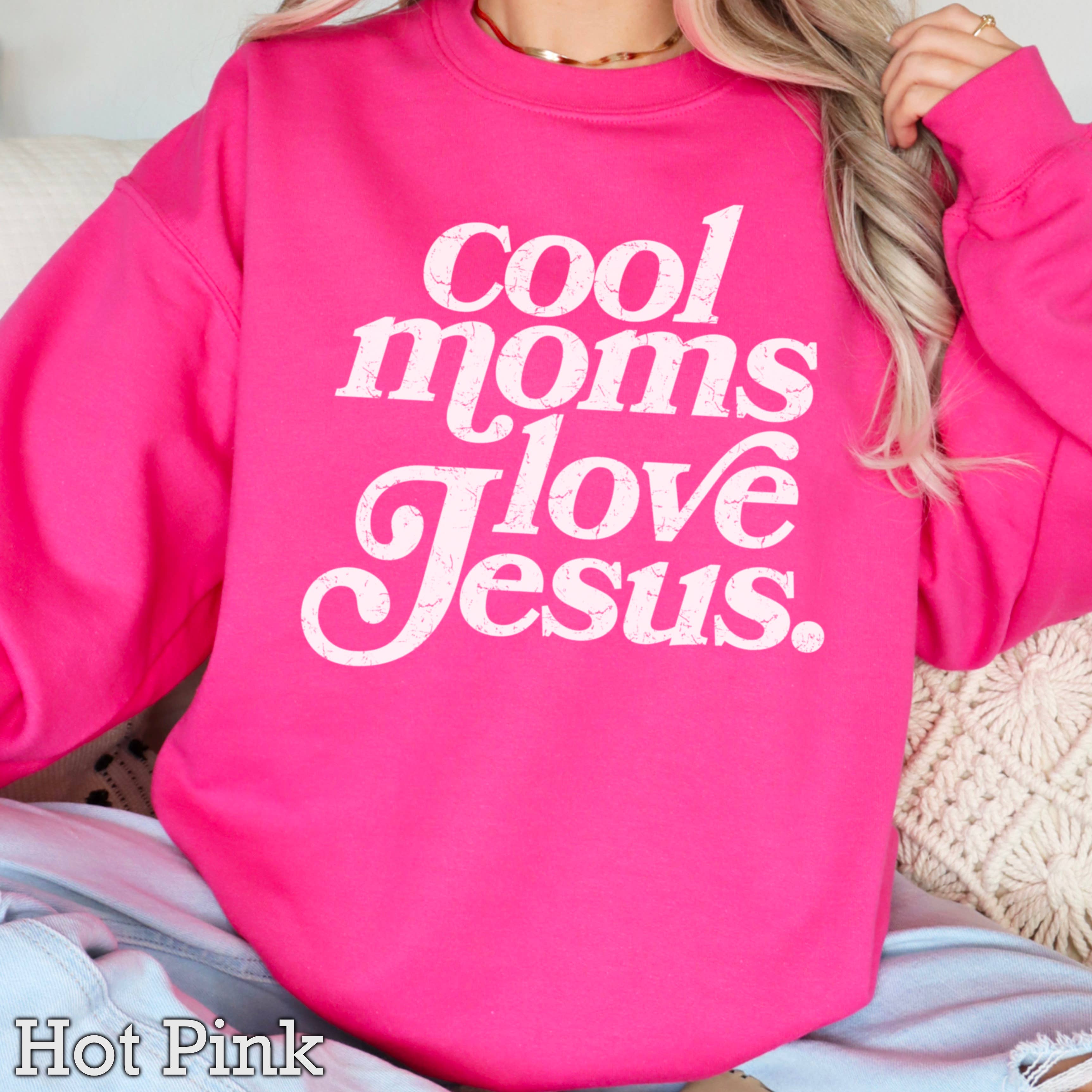 Shoppe SHC - Wholesale Graphic Sweatshirt - Women's - Cool Moms Love Jesus Christian Graphic Sweatshirt 9