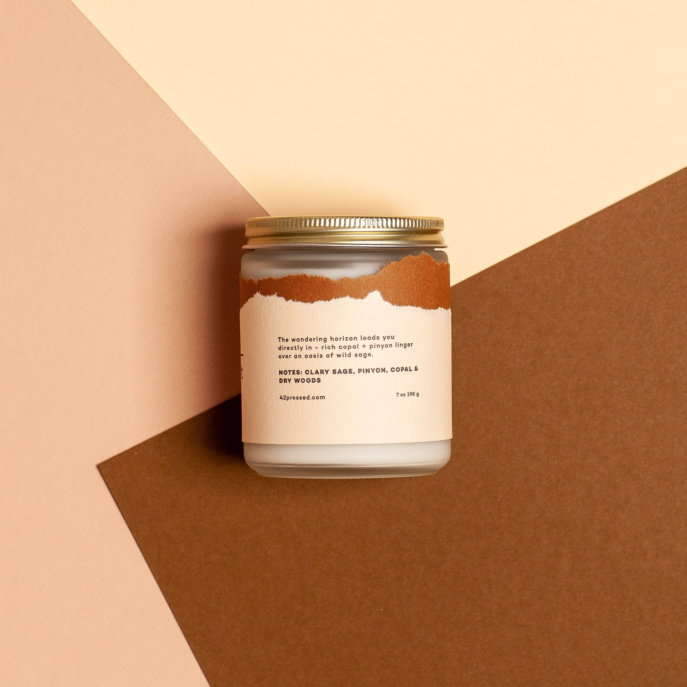 42 Pressed - Wholesale Jar/Filled Candle - Desert Candle1