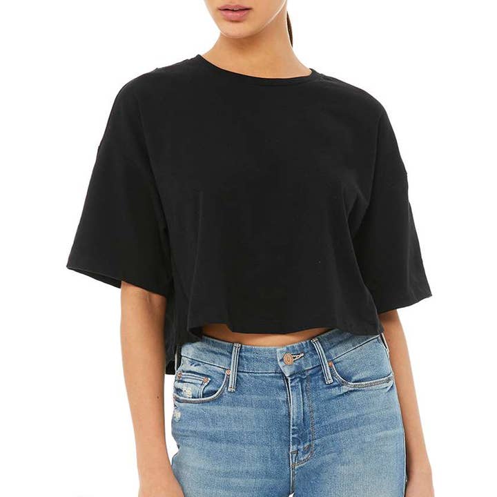 Supermaggie @ Faire - Wholesale Screen Printed T-Shirt - Women's - Witches Clover Crop Tee4