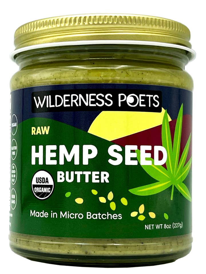 Organic Hemp Seed Butter for wholesale by Wilderness Poets