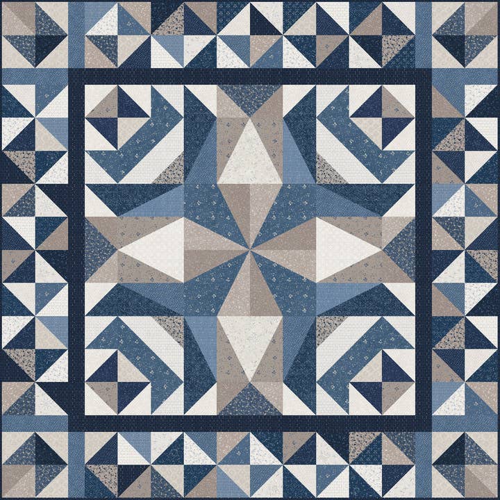 The Whimsical Workshop - Wholesale Quilt - Simply Blue Quilt Pattern
