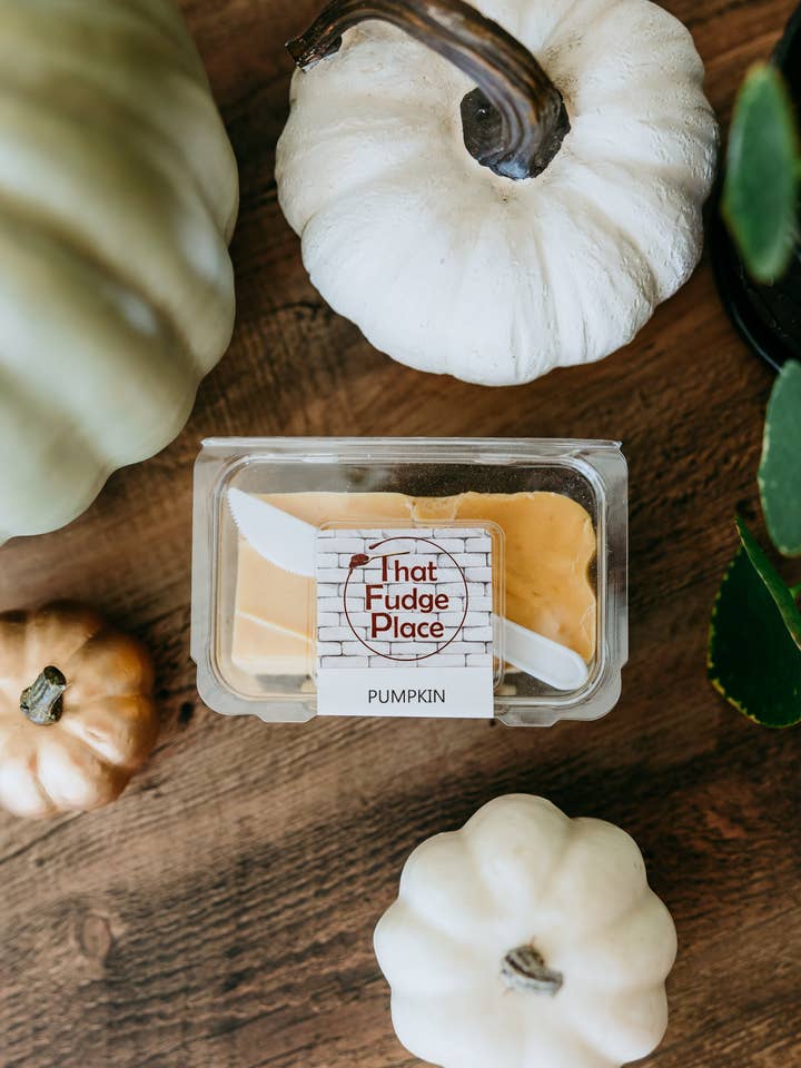 Pumpkin Fudge 8oz Fudge for wholesale by That Fudge Place