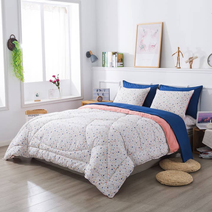 Set di piumini ultra morbidi e accoglienti KASENTEX reversibili da 5 e 7 pezzi, decorazione per la stanza per la vendita all'ingrosso da parte di VIAI Beauty