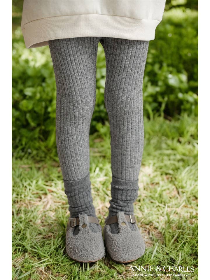 Annie & Charles - Wholesale Fashion Leggings - Kids - Annie & Charles® knitted rib leggings made from organic cotton4