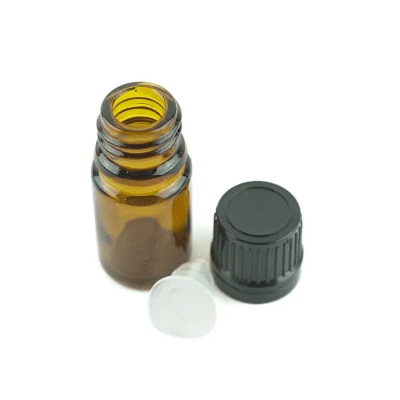 Nature Packaged - Vendita all'ingrosso Contenitore per oli essenziali - Bottiglia in vetro ambrato - 5 ml1
