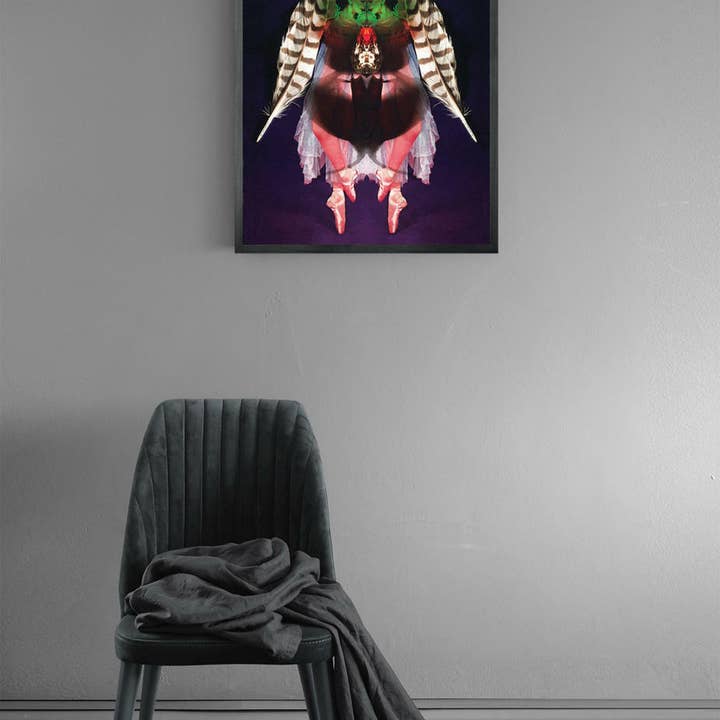 Mineheart - Venta al por mayor Ilustración - Arte mural de la metamorfosis de la bailarina