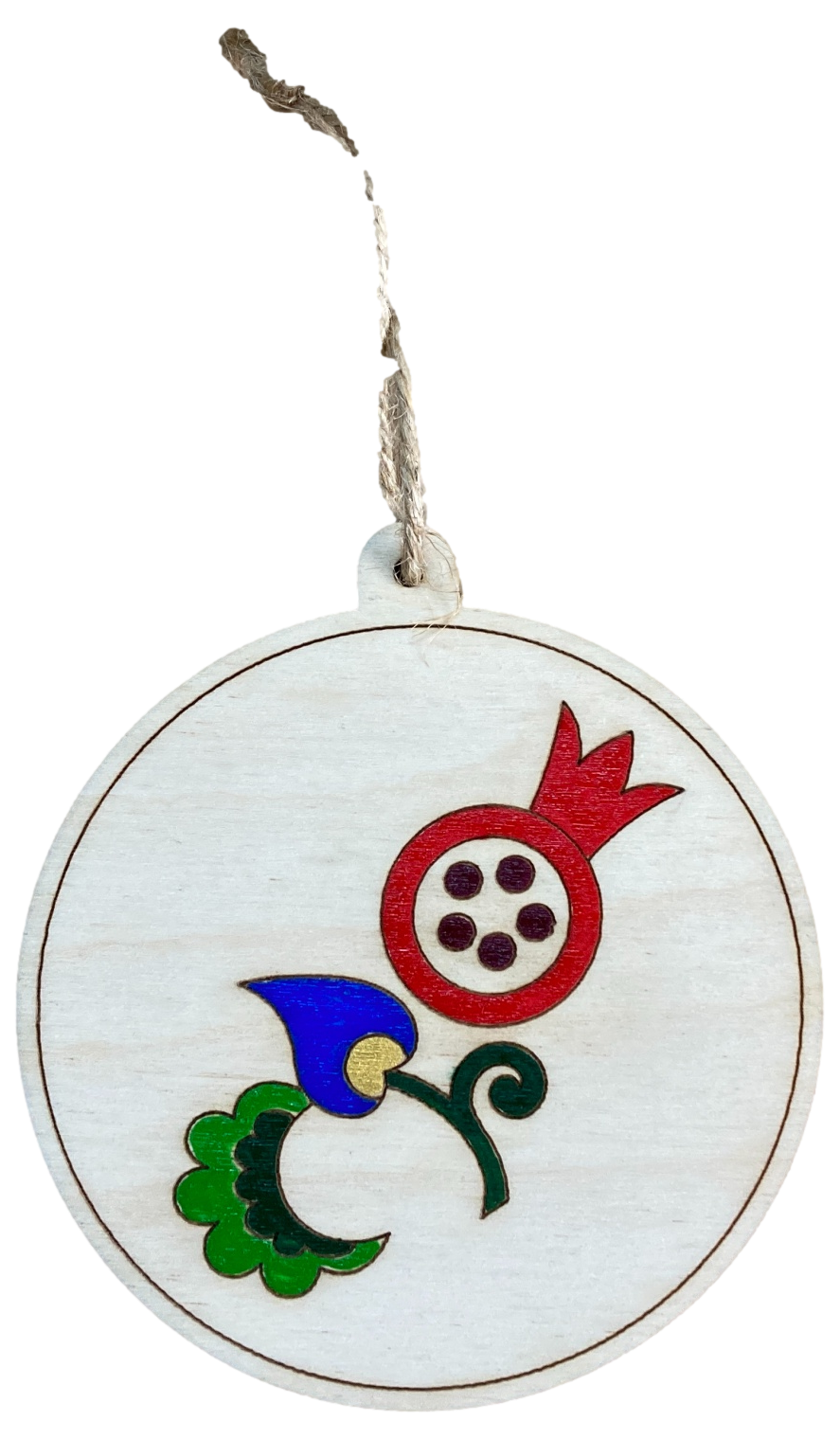 HDIF-USA - Wholesale Ornament - Hand-Painted Wooden Ornaments "Pomegranate Series"5