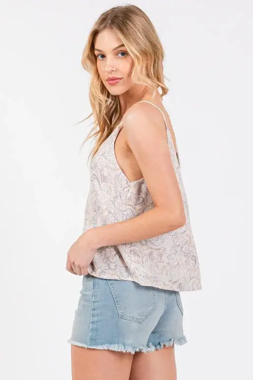 Final Touch - Wholesale Camisole - Women's - Woven Cami Swing Top2