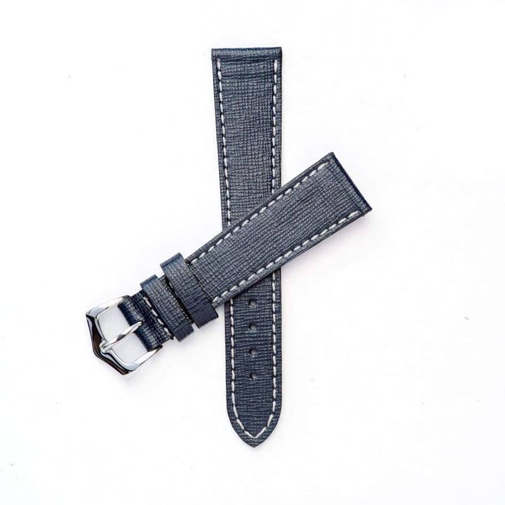 Black Saffiano Leather Watch Strap for wholesale by MilanoStraps