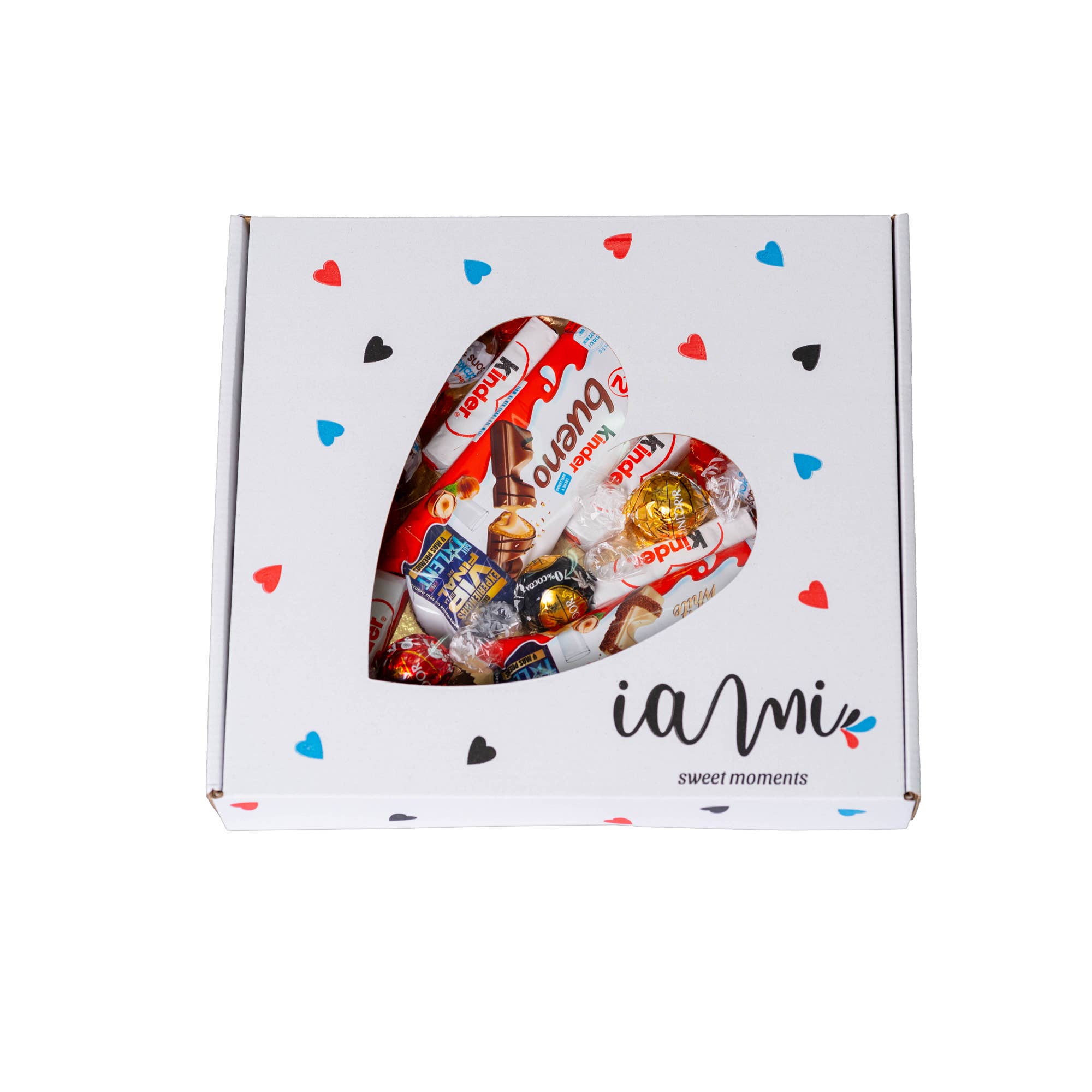 IAMI - Vente Boîtes de chocolats - Cœur Chocolaté avec Chocolats Lindt, Kinder Joy et Nutella4