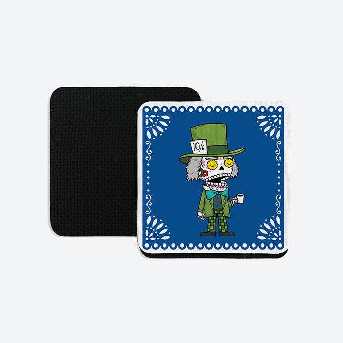 Fresh Prints of CT - Wholesale Coasters - Mad Hatter - Day of the Dead Coaster