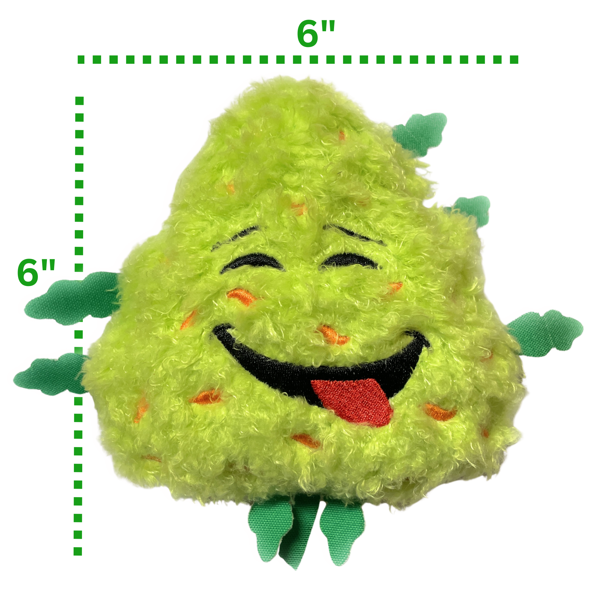 PAW:20 - Wholesale Pet Plush Toy - Dog - Bud the Weed Nug, Parody Plush Squeaker Dog Toy 7