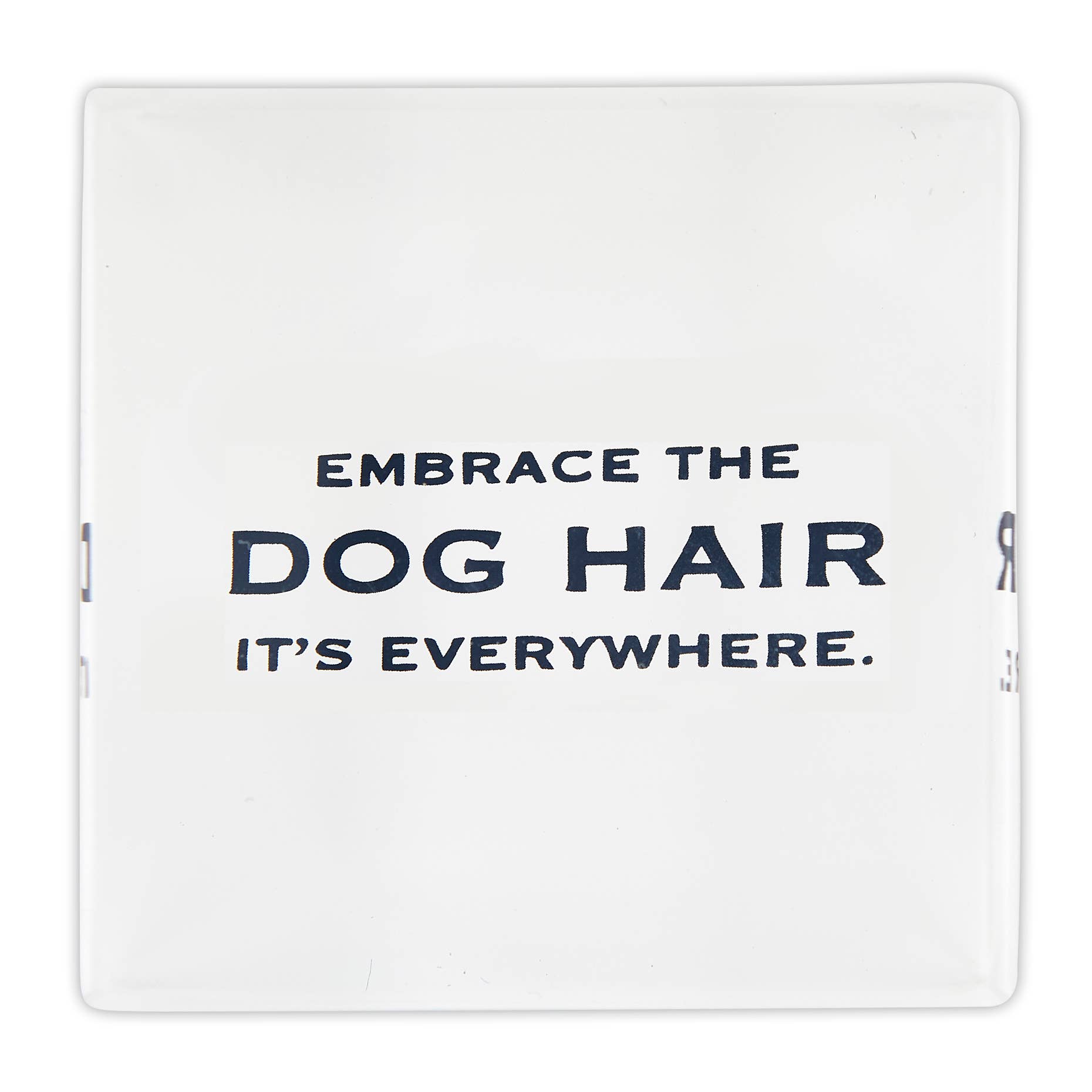 Santa Barbara Design Studio by Creative Brands - Wholesale Sign - Face to Face Lucite Block - Embrace the Dog Hair0