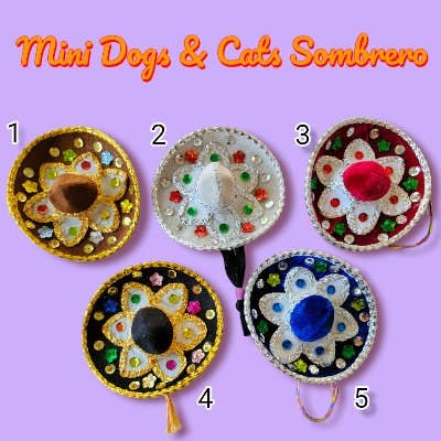 Mom And Pup Co. - Vente Chapeau – chien - Mini chapeau pour chien : chapeau pour chat, chapeau Mariachi, chapeaux pour chiens, chiens1