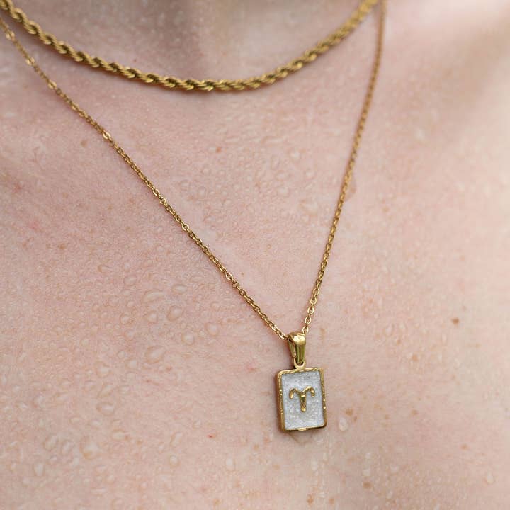 Zodiac Quadrat Anhänger Halskette für den Großhandel von Karen Cole Timeless Treasures