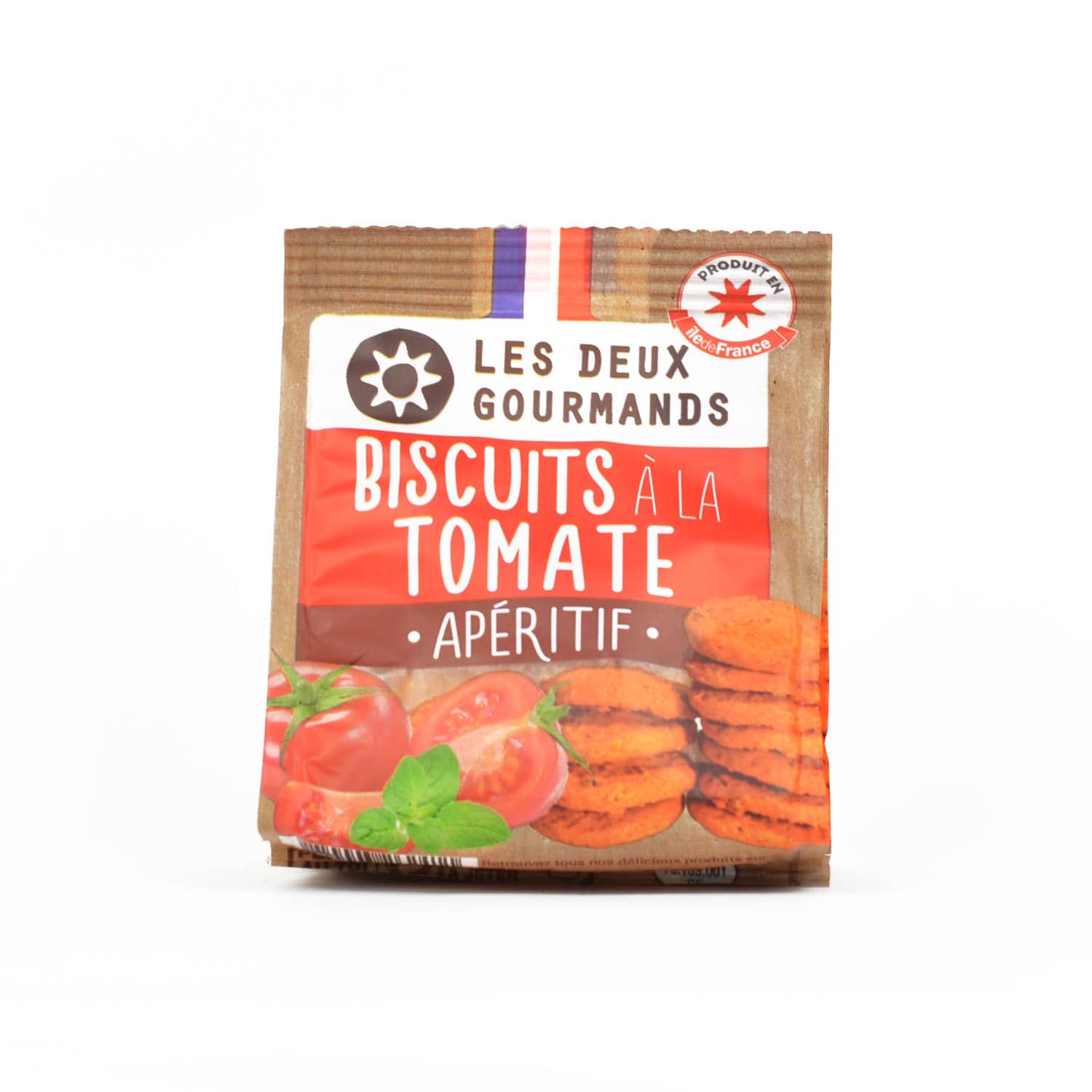 LES DEUX GOURMANDS - Wholesale Crackers - Tomato cookies — 35g bag1