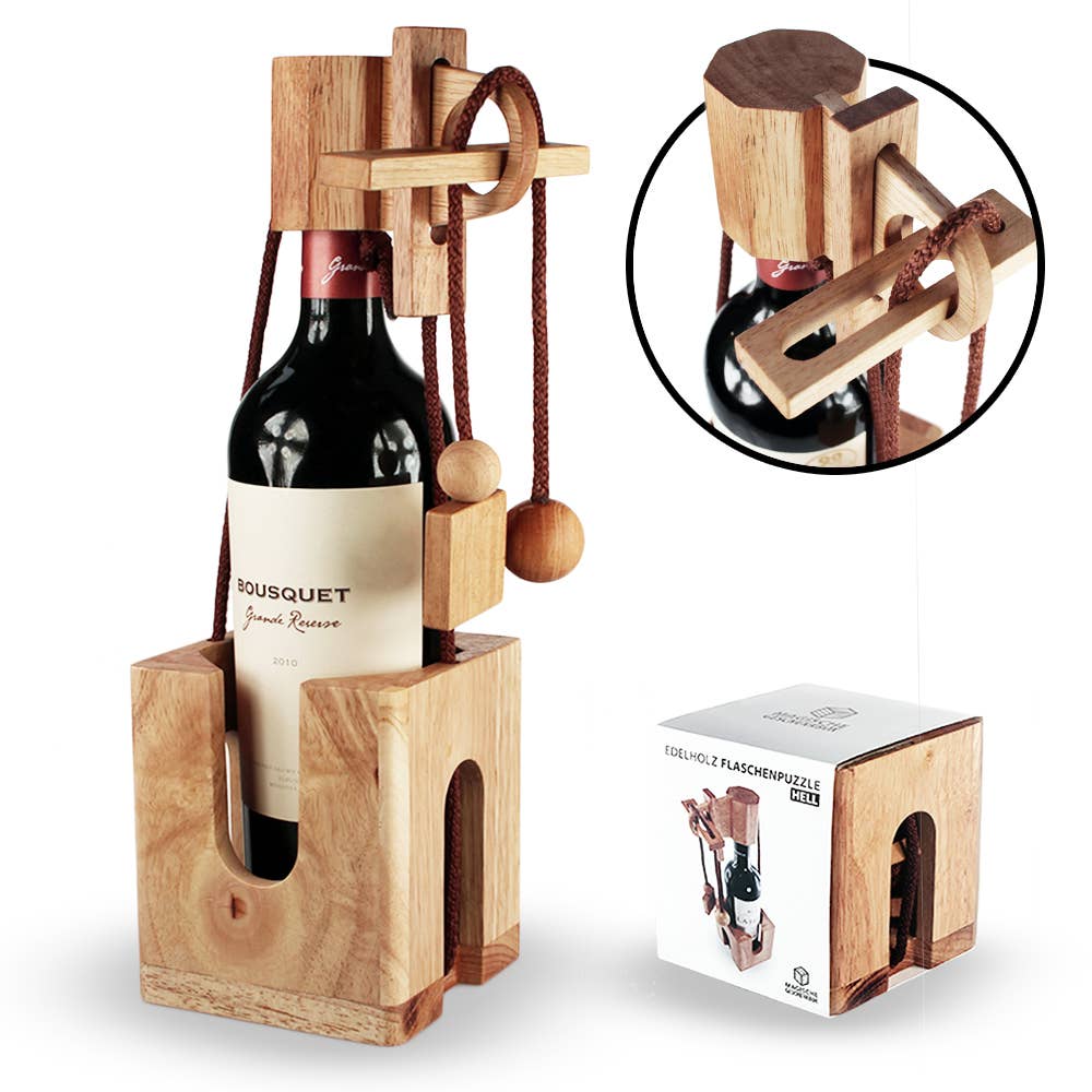 ForeverWOW GmbH – wholesale Presentpåse för vin – Träflaska pussel som flaskförpackning för vin4