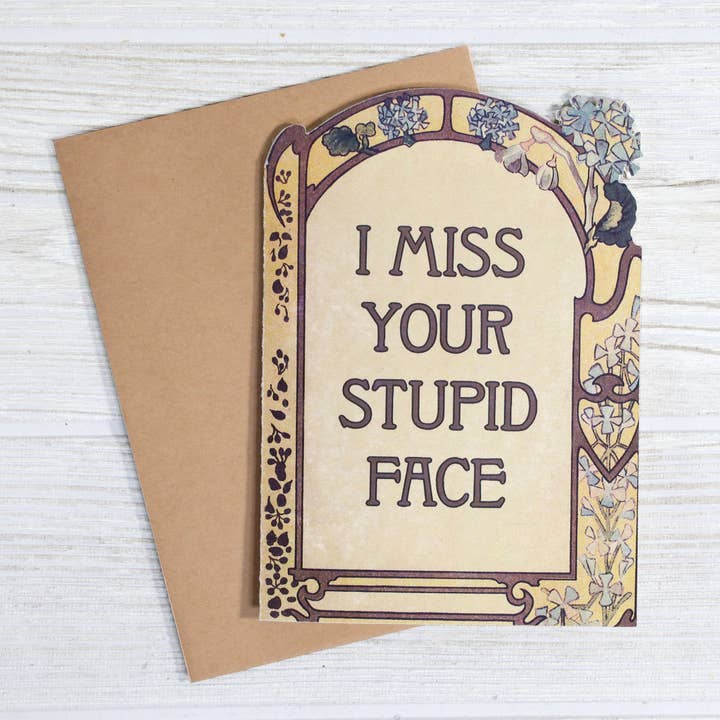 Bad Betty Greeting Co. - Wholesale Love Card - Funny Long Distance Relationship Miss You Card1