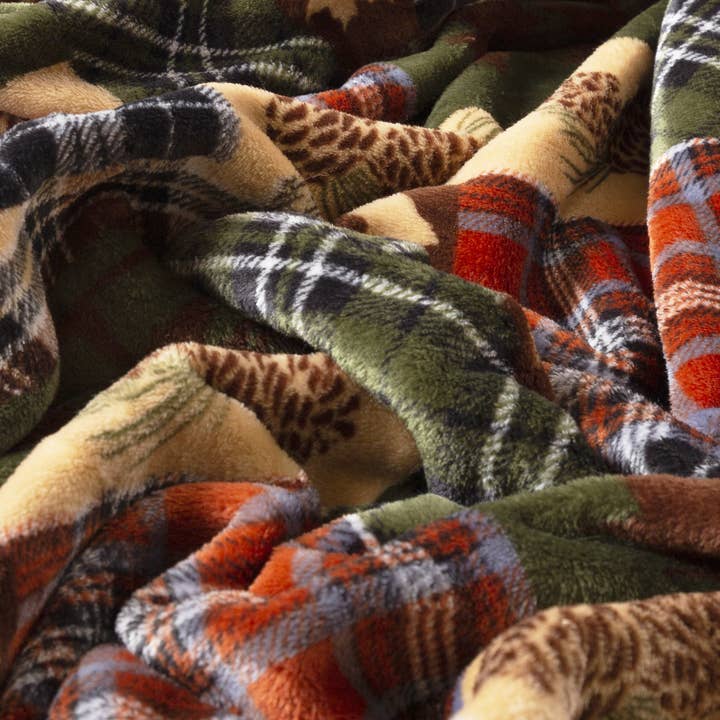 Carstens, Inc. - Wholesale Throw Blanket - Rustic Plaid Heavy Plush Throw4