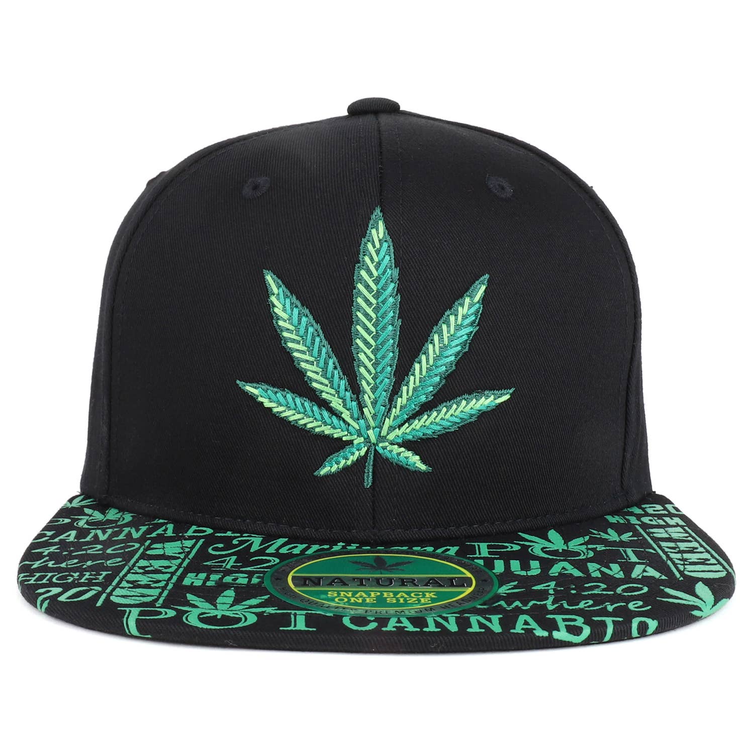 Trendy Apparel Shop – wholesale Flat-brimmed cap – Unisex – Rasta MJ Leaf Weed 3D Embroidered Flat Bill Snapback Cap7