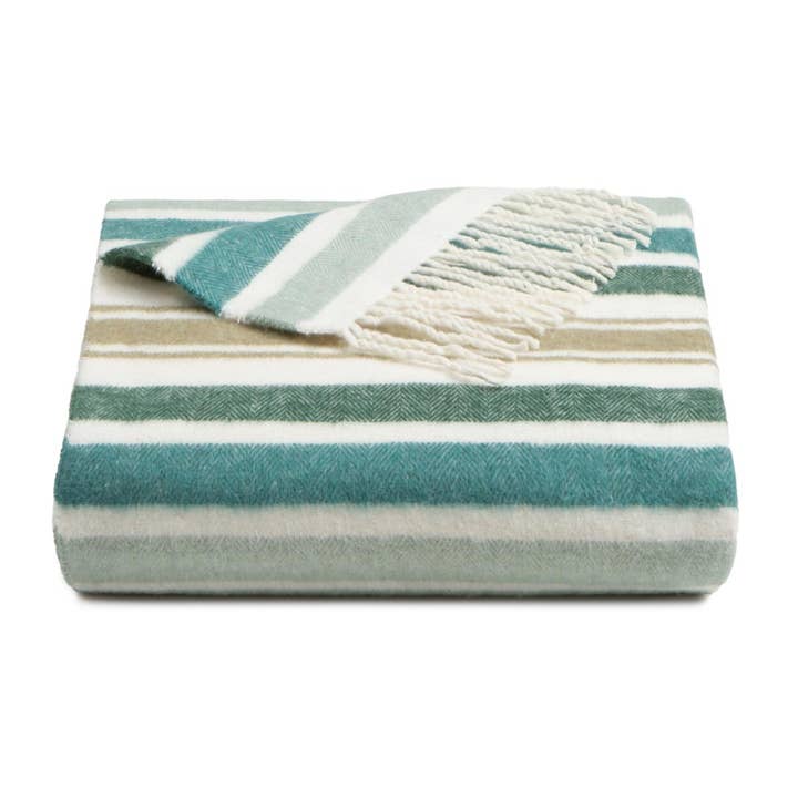 SOFIA TOSCANO - Wholesale Throw Blanket - Super Soft Babele Stripe Blanket in Recycled Cotton with Stripes20