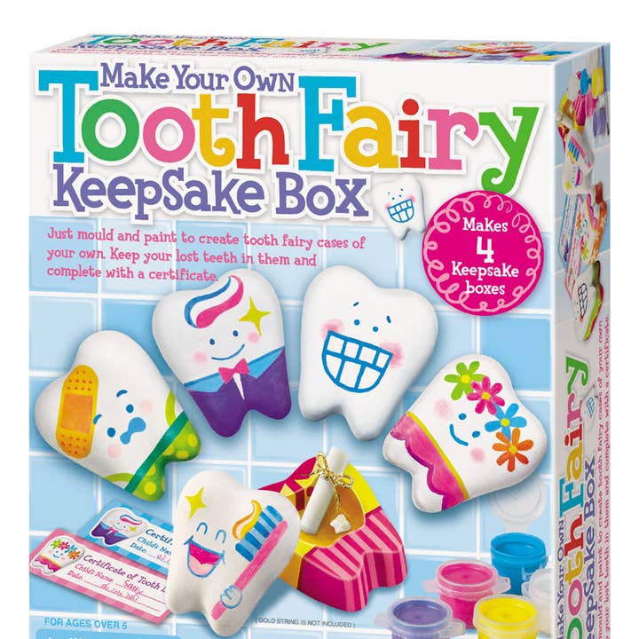 Toysmith - Wholesale DIY Craft Kit - Kids - 4M Make Your Own Tooth Fairy Keepsake Box