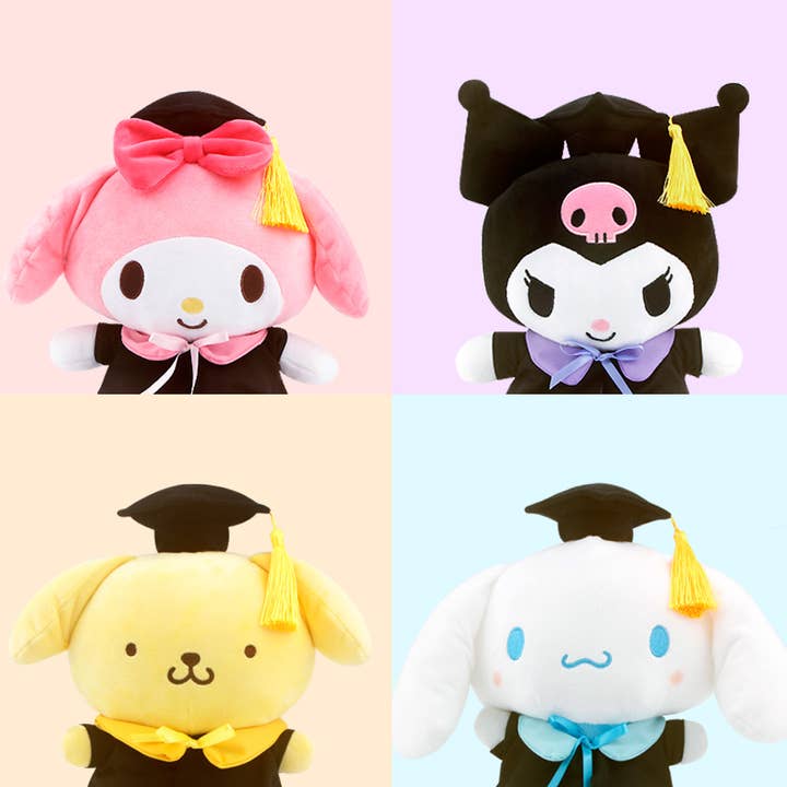 Sanrio Caracters Gradulation Theme Gift Plush Deco Toy for wholesale by K-Wonderland