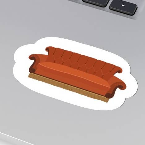 Friends Couch Sticker for wholesale by Sydney Smith Design Co.
