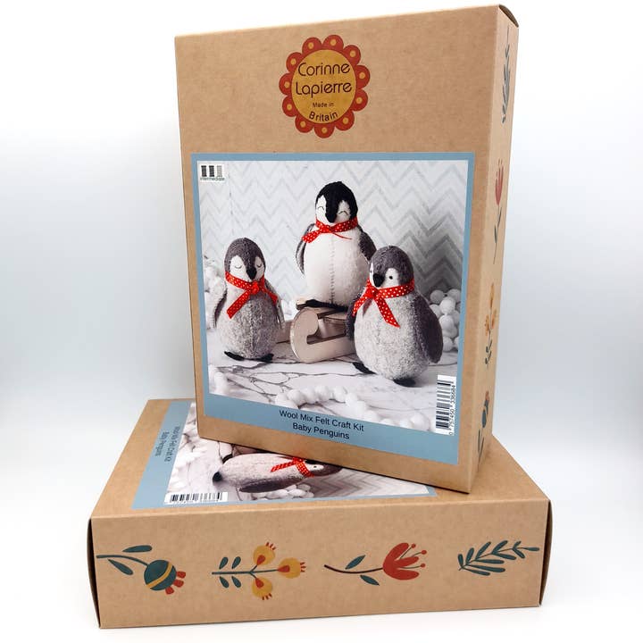 Corinne Lapierre Limited - Vente Kits de couture - Kit de bricolage en feutre pour bébés pingouins