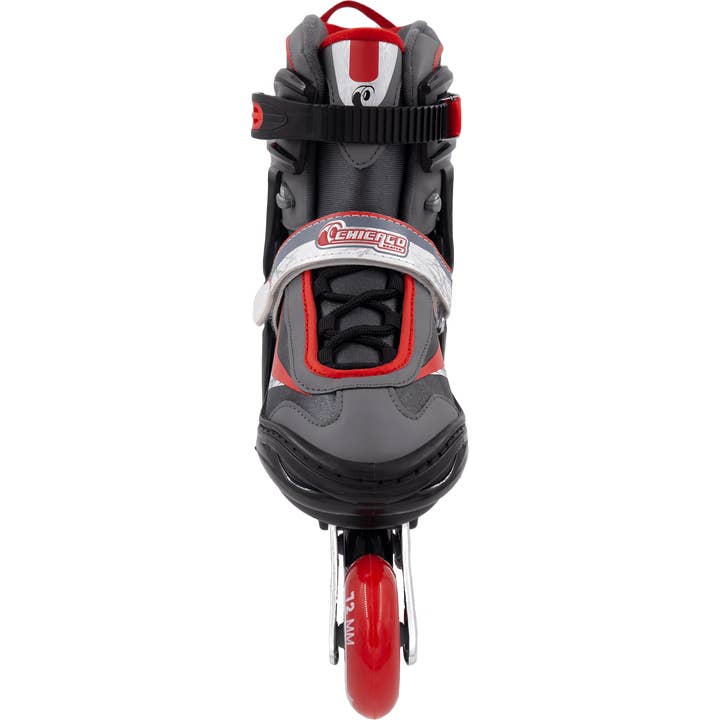 National Sporting Goods - NSG - Wholesale Sporting Accessories - Chicago Boy's Adjustable Inline Skates - Black/Red