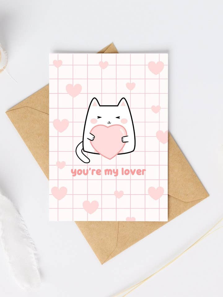 Je bent mijn geliefde liedtekstkaart voor wholesale door Fleurs on Sunday