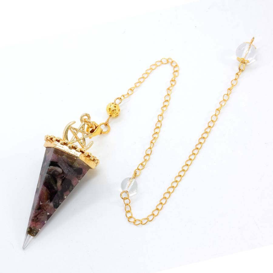 GemMeet - Wholesale Spiritual Stone/Crystal - Crystal Gravel Cone Pendulum12