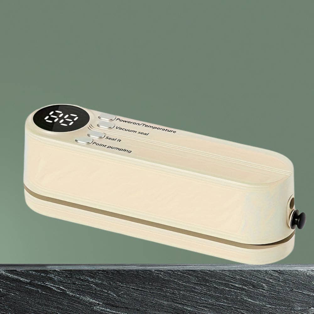 Modpopdeco - Wholesale Kitchen Appliance - Automatic Vacuum Food Sealer Preserves Freshness One-Touch Operation Space Saving Ideal for Snacks Meat Fruits Vegetables1