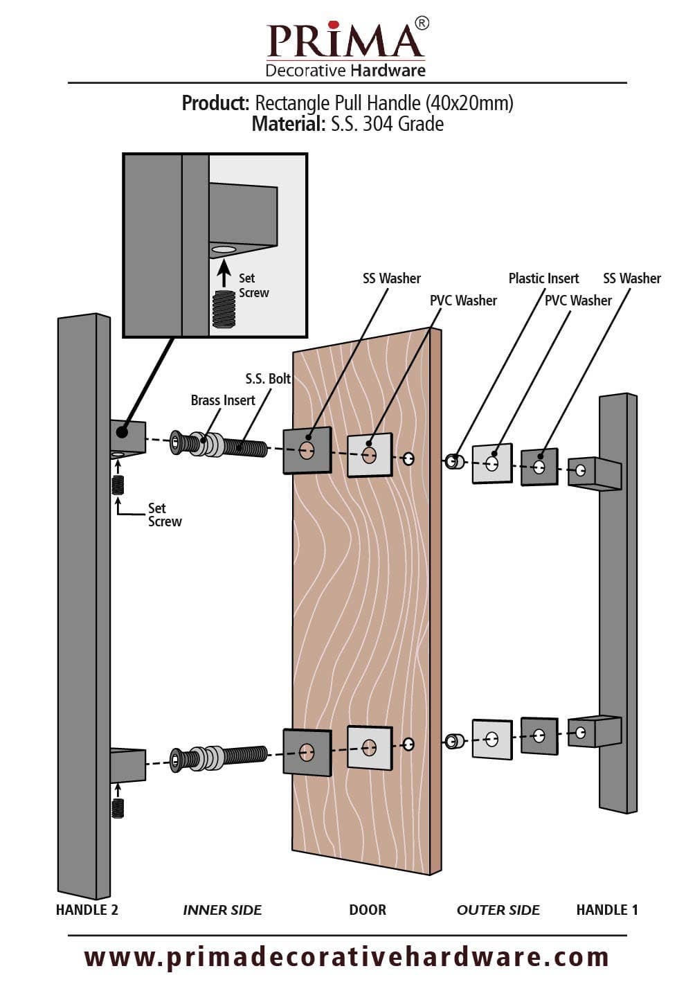 PRIMA DECORATIVE HARDWARE INC - Venta al por mayor Pomos/tiradores - Tirador Puerta Redondo Tipo 'H' - 18" PVD Dorado9