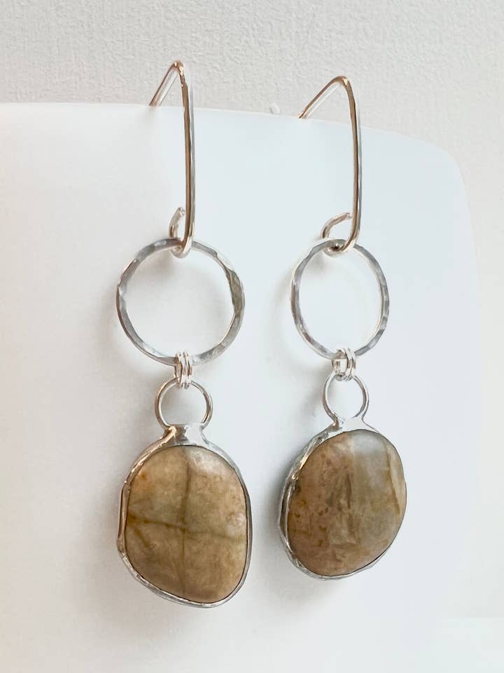 Bundt #6 - 4 Tiffany loddet sten & Sterling øreringe for engroshandel hos UpCycled Uglies