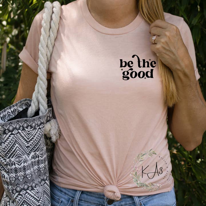 KA3 Stitch & Print - Wholesale Screen Printed T-Shirt - Women's - Be the good3