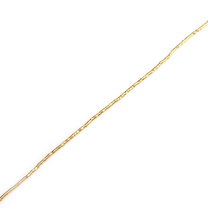 Fine Facets - Wholesale Schakelketting - 14K Gouden Vierkante Kubus Schakelketting Grove Ketting 14 inch