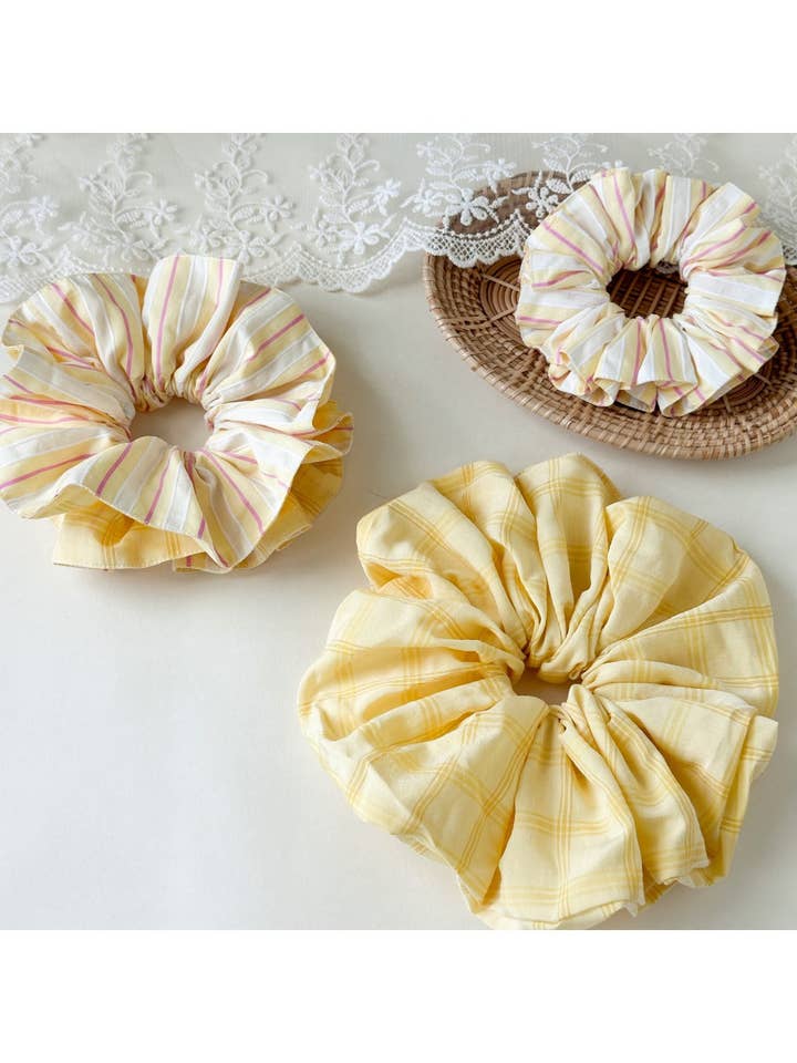 Gifty - Chouchous rayés rose et jaune à double face pour la vente par WEST AUSSIE SUPPLIES